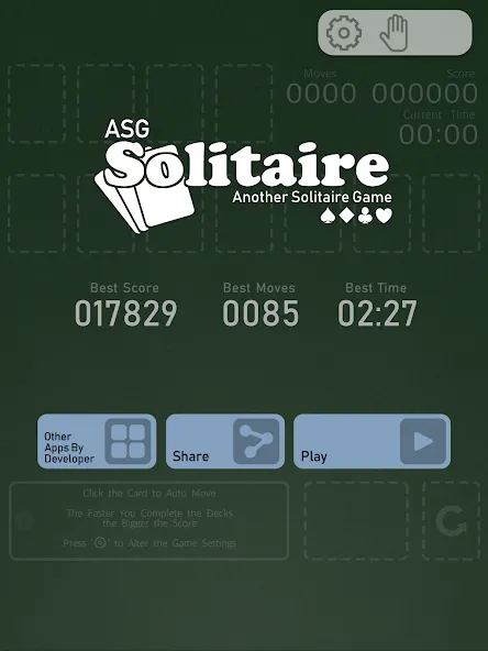 Solitaire - ASG (Солитр) [МОД: Меню, Бесконечные монеты и Открытые уровни] Screenshot 4
