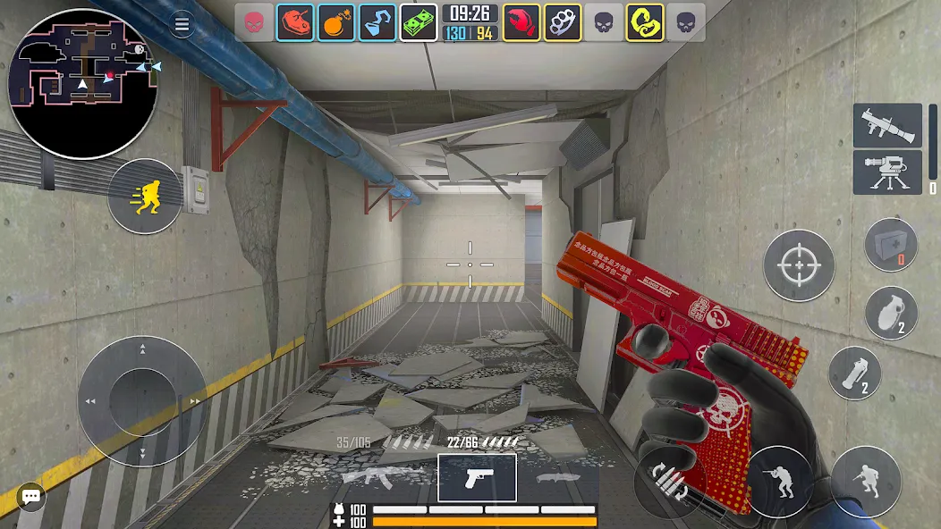 Fire Strike - Gun Shooter FPS (Файр страйк) [МОД: Меню, Бесконечные монеты и Открытые уровни] Screenshot 2