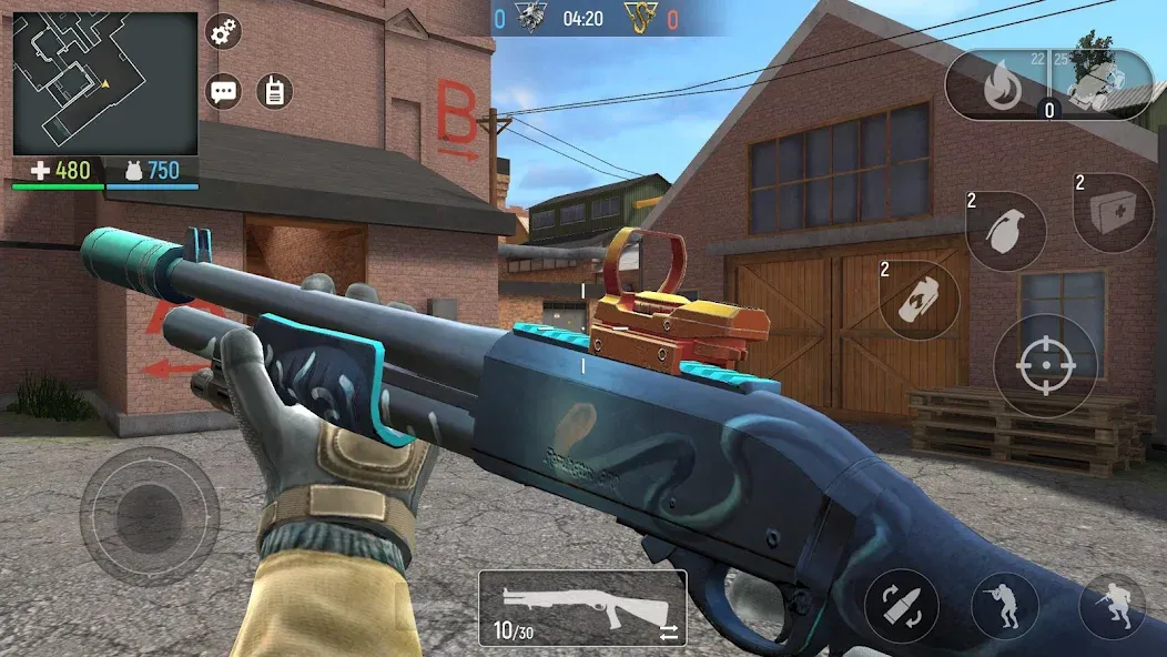 Modern Ops: Gun Shooting Games (Модерн Опс) [МОД: Меню, Бесконечные монеты и Открытые уровни] Screenshot 5
