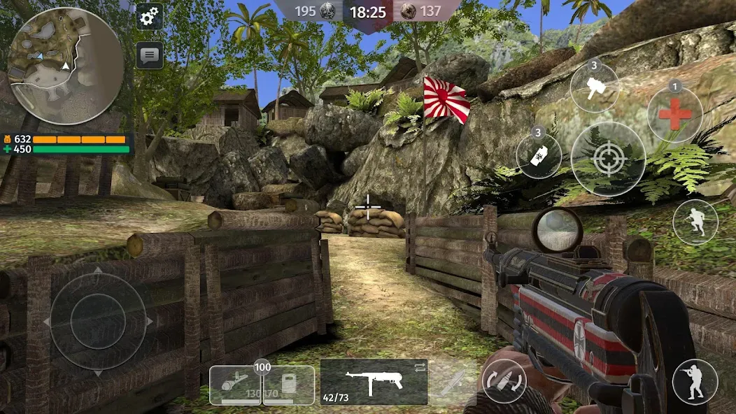 World War 2: Shooting Games (Вторая мировая война) [МОД: Все открыто, Дополнительные деньги и Меню MOD] Screenshot 1
