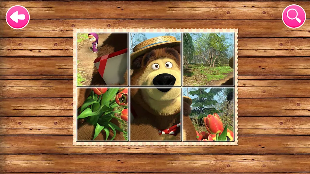 Masha and the Bear Educational [МОД: Меню, Бесконечные монеты и Открытые уровни] Screenshot 3