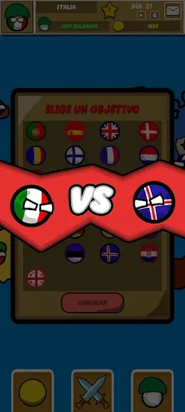 Countryballs Continental War (Кантриболз Континентальная война) [МОД: Много денег, Монет и Все открыто] Screenshot 5