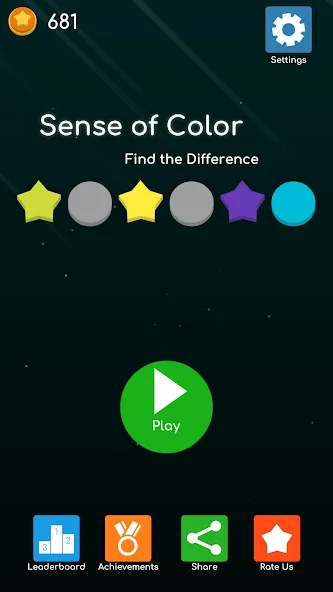 Sense of Color - Find the Diff [МОД: Деньги, Монеты и Меню MOD] Screenshot 1