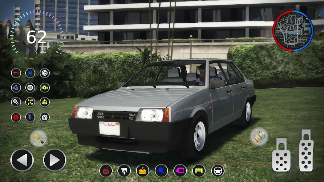 21099 Lada: Russian Racer Max [МОД: Много монет, Открытые уровни и Мега MOD] Screenshot 1