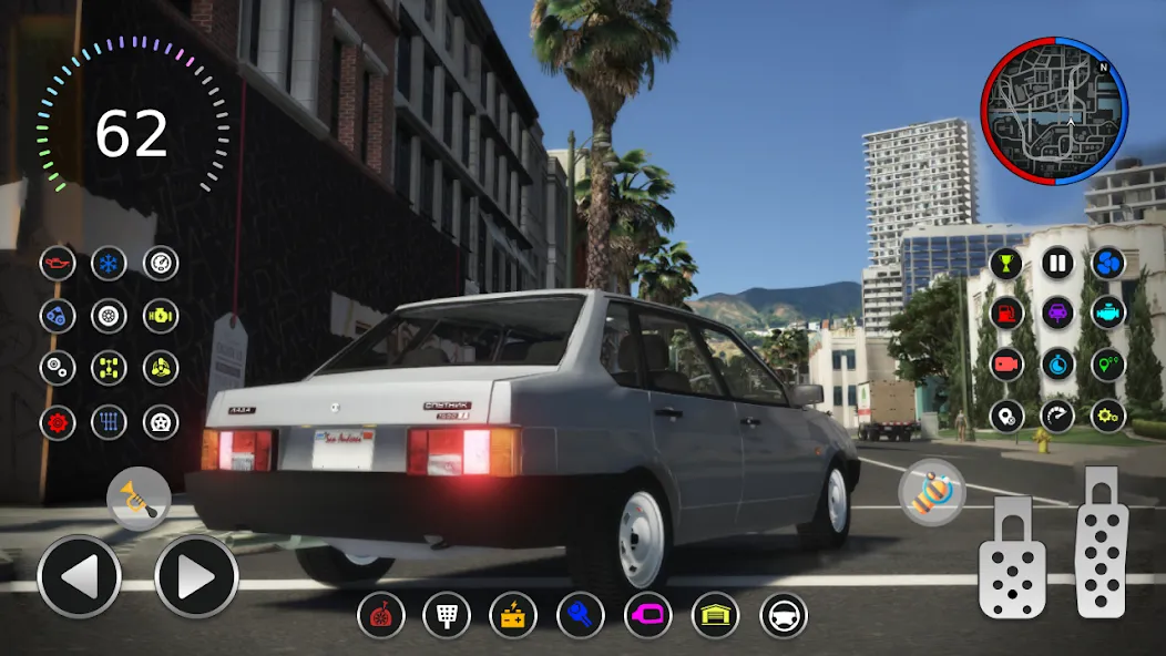 21099 Lada: Russian Racer Max [МОД: Много монет, Открытые уровни и Мега MOD] Screenshot 4