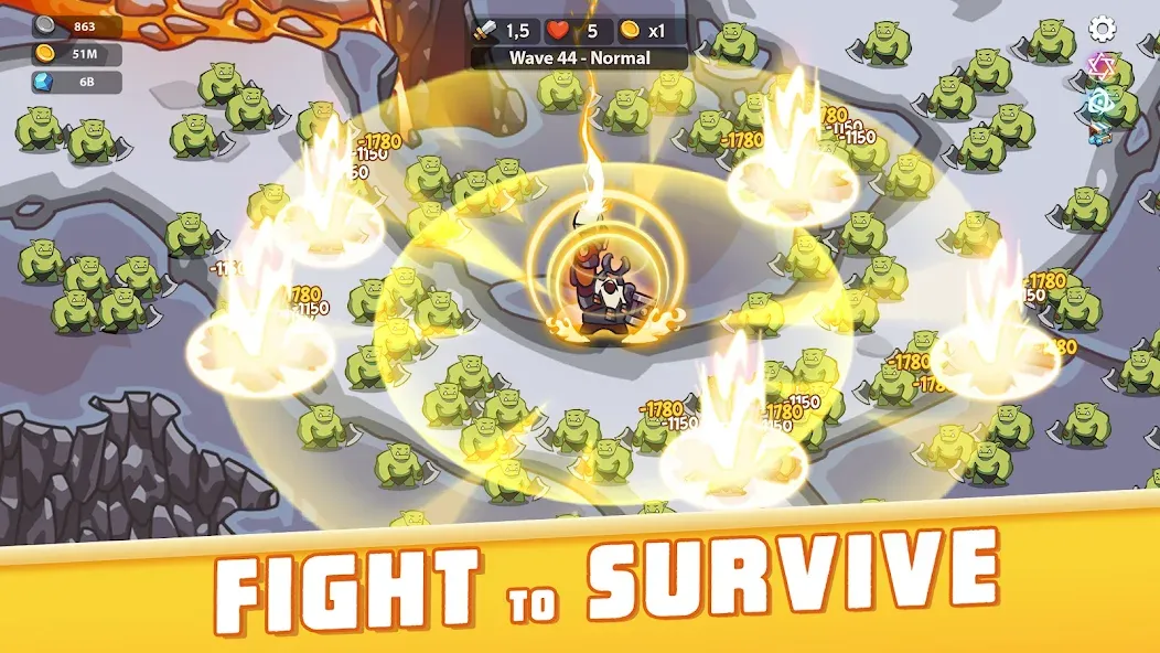 Empire Survivor: Idle Defense (Импайр Кингдом) [МОД: Деньги, Монеты и Меню MOD] Screenshot 1