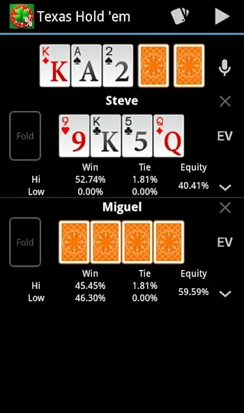 Poker Calculator [МОД: Меню, Бесконечные монеты и Открытые уровни] Screenshot 3