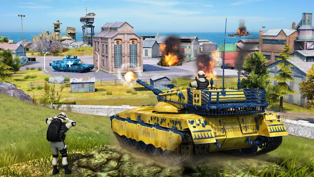 Tank Battle Army Games 2023 [МОД: Все открыто, Дополнительные деньги и Меню MOD] Screenshot 2