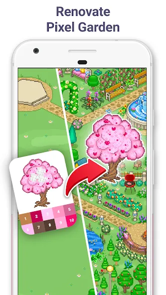Pixel Art - Color by Number (Пиксельное искусство) [МОД: Много монет, Открытые уровни и Мега MOD] Screenshot 4