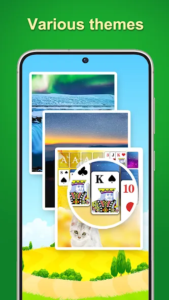 Solitaire - 2024 [МОД: Меню, Бесконечные монеты и Открытые уровни] Screenshot 3