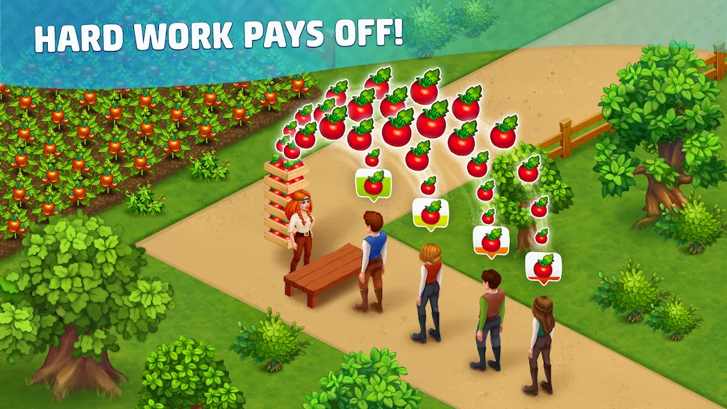 Harvest Land [МОД: Все открыто, Дополнительные деньги и Меню MOD] Screenshot 2