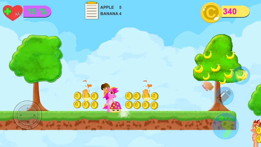 Dora Riding Pony Escape Jungle (Дора на Пони Едет из Джунглей) [МОД: Много монет, Открытые уровни и Мега MOD] Screenshot 3