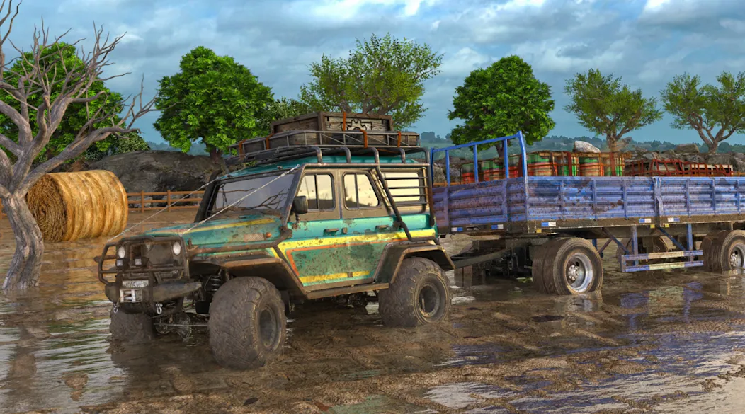 Offroad Mud Truck Driving Sim [МОД: Деньги, Монеты и Меню MOD] Screenshot 2