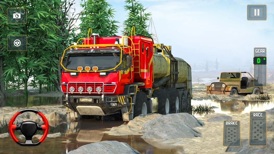 Offroad Mud Truck Driving Sim [МОД: Деньги, Монеты и Меню MOD] Screenshot 4