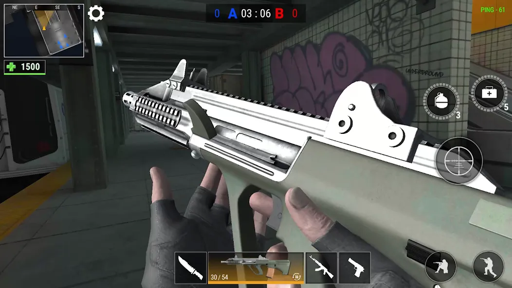 Modern Gun: Shooting War Games (Модерн Ган) [МОД: Меню, Бесконечные монеты и Открытые уровни] Screenshot 3