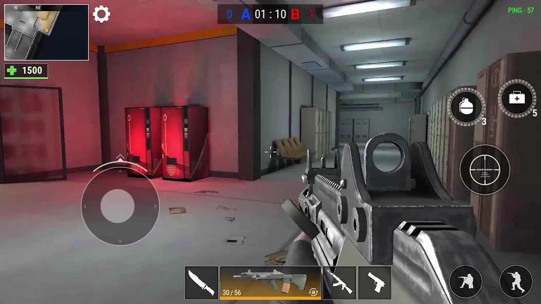 Modern Gun: Shooting War Games (Модерн Ган) [МОД: Меню, Бесконечные монеты и Открытые уровни] Screenshot 5