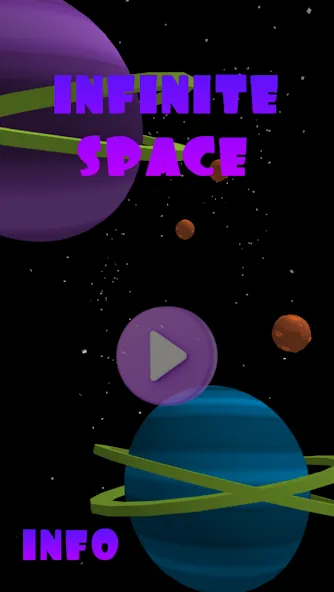 Infinite Space 3D (Инфинити Спейс 3Д) [МОД: Меню, Бесконечные монеты и Открытые уровни] Screenshot 1