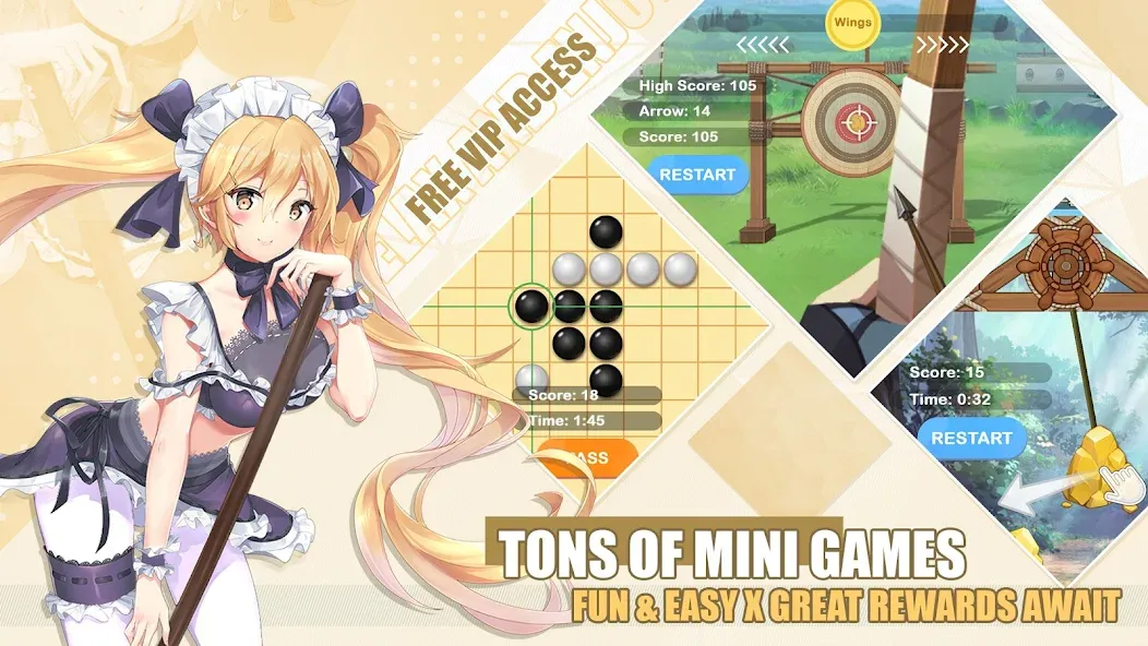 Lost in Paradise:Waifu Connect (Лост ин Парадайз) [МОД: Все открыто, Дополнительные деньги и Меню MOD] Screenshot 5
