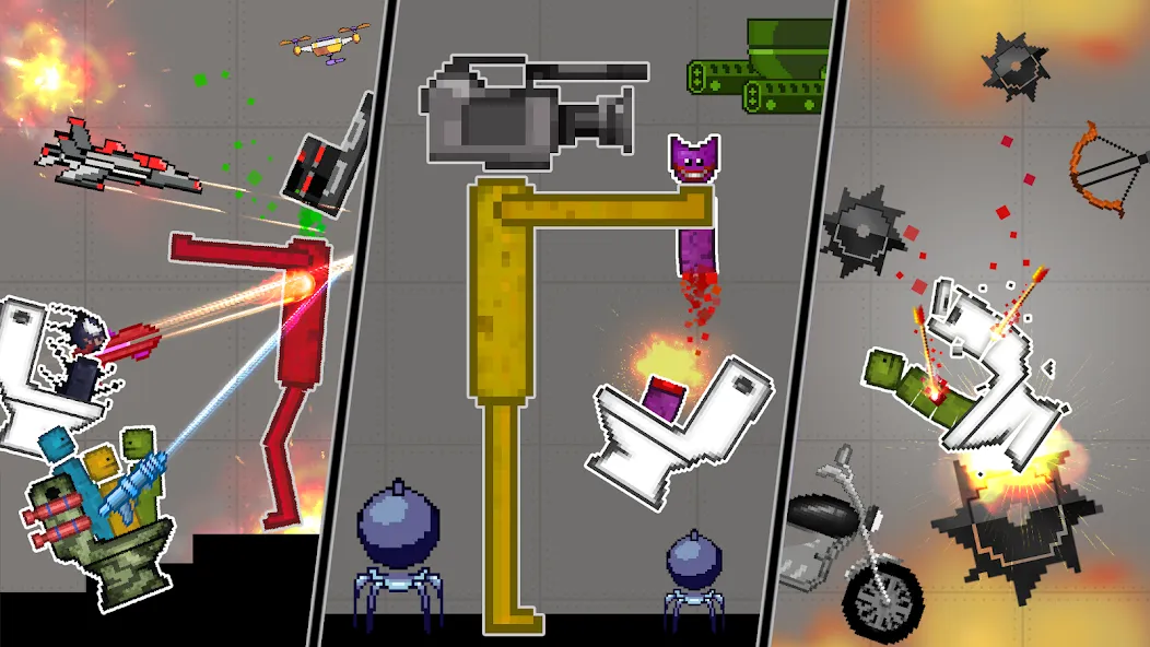 Ragdoll Dismounting Playground (Рэгдолл Дисмаунтинг Плейграунд) [МОД: Меню, Бесконечные монеты и Открытые уровни] Screenshot 1