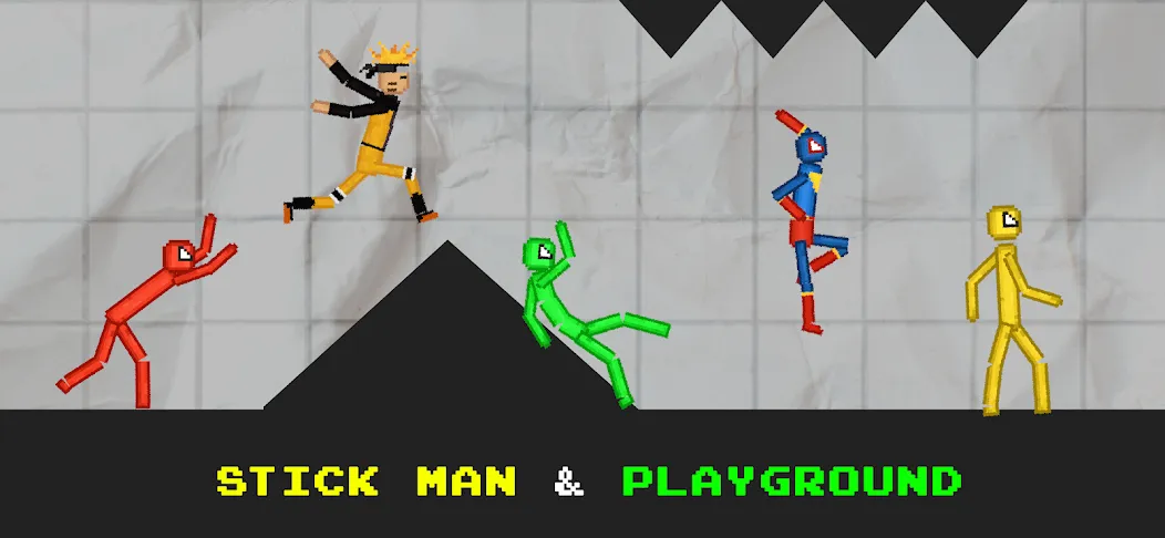 Stickman Playground (тикман Плейграунд) [МОД: Деньги, Монеты и Меню MOD] Screenshot 3