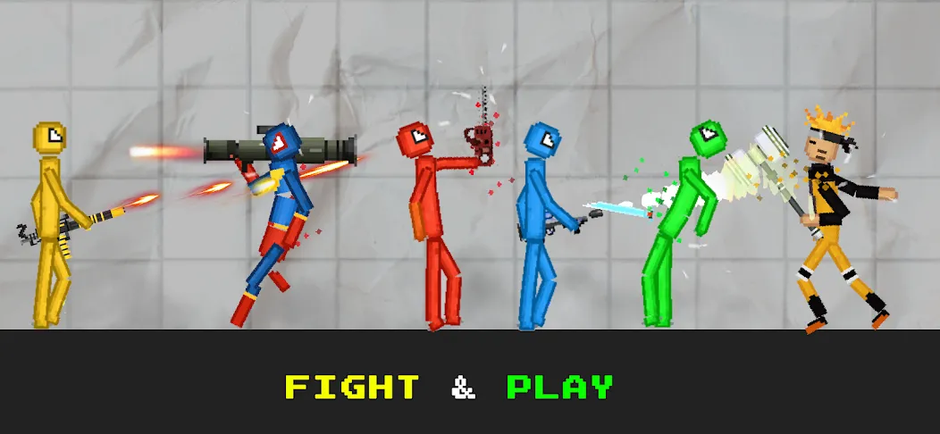 Stickman Playground (тикман Плейграунд) [МОД: Деньги, Монеты и Меню MOD] Screenshot 4