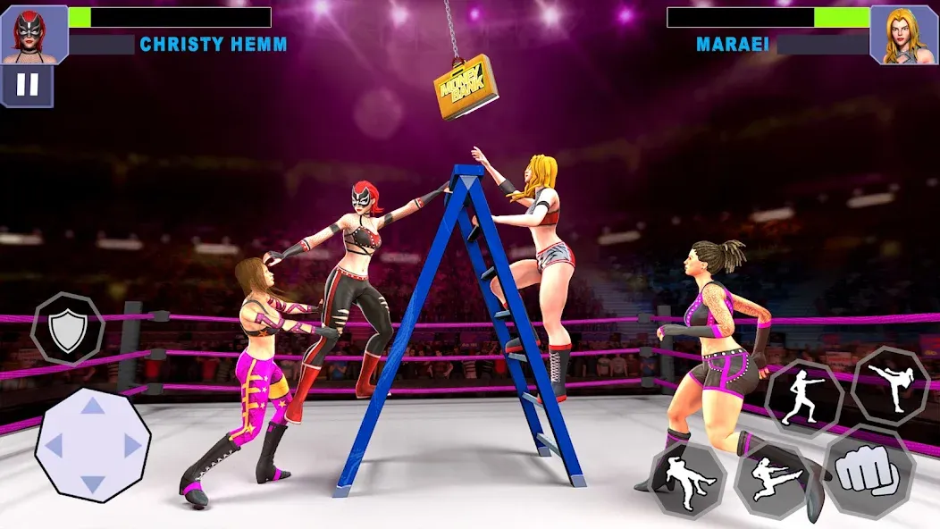 Bad Girls Wrestling Game [МОД: Все открыто, Дополнительные деньги и Меню MOD] Screenshot 3