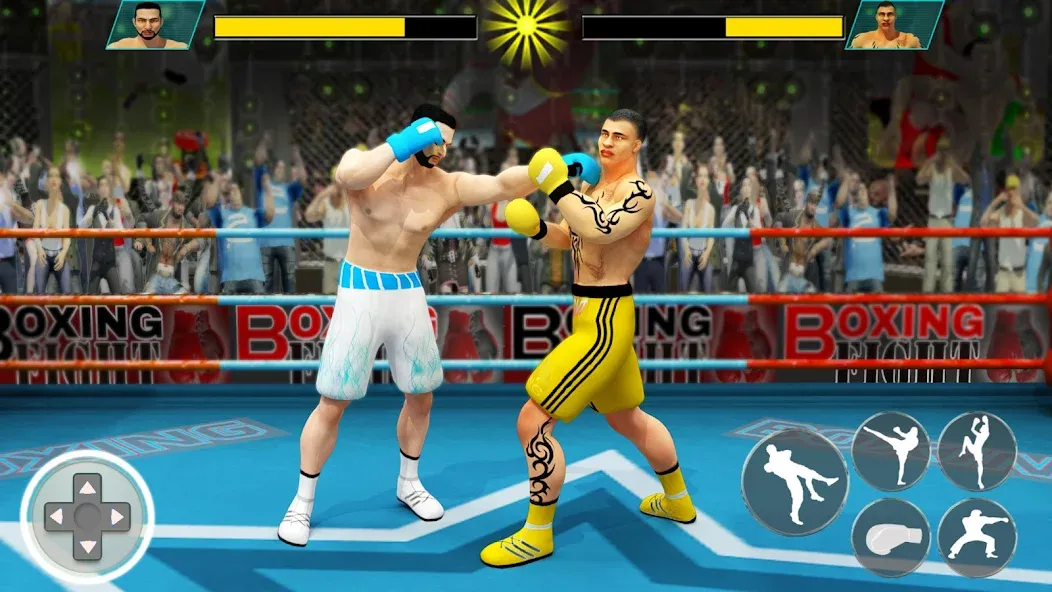 Punch Boxing Game: Ninja Fight [МОД: Много монет, Открытые уровни и Мега MOD] Screenshot 4