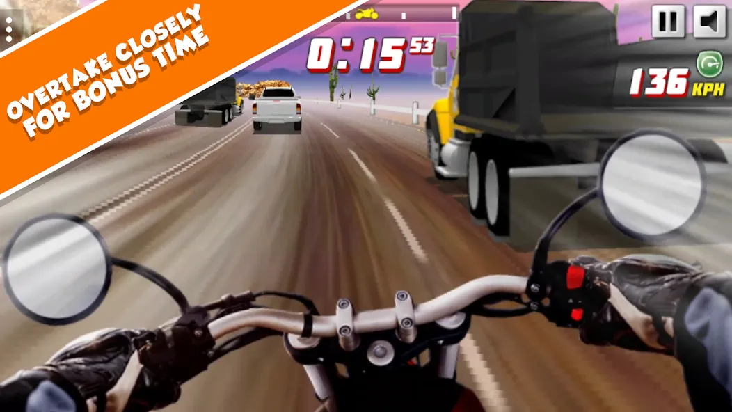 Highway Rider Extreme - 3D Mot (Хайвей Райдер Экстрим) [МОД: Меню, Бесконечные монеты и Открытые уровни] Screenshot 3