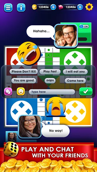 Ludo Online Multiplayer (Людо Онлайн Многопользовательская Игра) [МОД: Меню, Бесконечные монеты и Открытые уровни] Screenshot 3