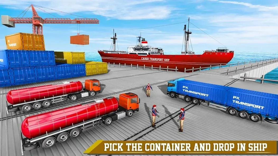 Cargo Transport Truck Driving (Грузовик перевозки грузов) [МОД: Бесконечные деньги, Монеты и Мега MOD] Screenshot 4