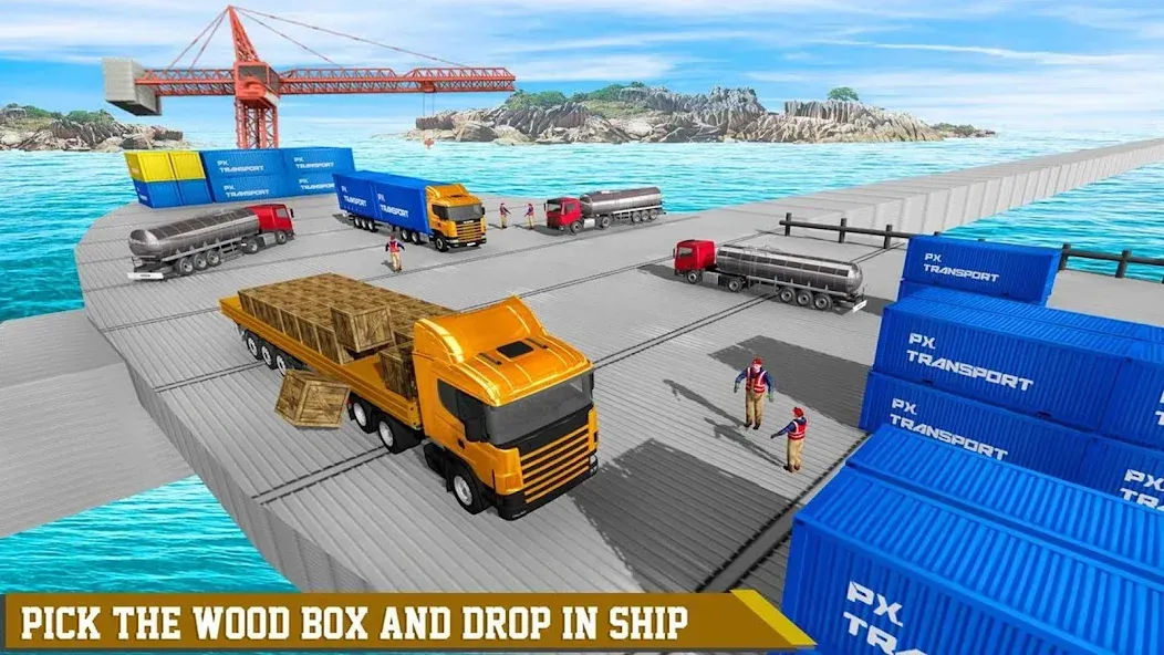 Cargo Transport Truck Driving (Грузовик перевозки грузов) [МОД: Бесконечные деньги, Монеты и Мега MOD] Screenshot 5