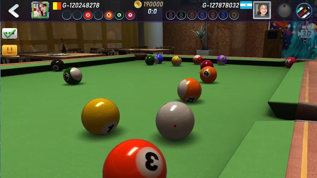 Real Pool 3D 2 (Риал Пул 3Д 2) [МОД: Все открыто, Дополнительные деньги и Меню MOD] Screenshot 1
