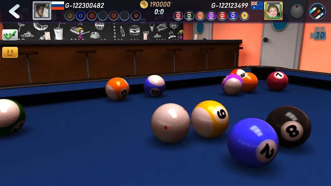 Real Pool 3D 2 (Риал Пул 3Д 2) [МОД: Все открыто, Дополнительные деньги и Меню MOD] Screenshot 5