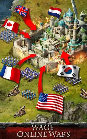Empire War: Age of hero (Эмпайр Вар) [МОД: Много монет, Открытые уровни и Мега MOD] Screenshot 4