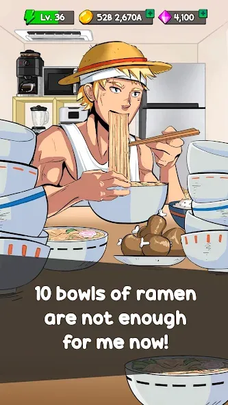 Food Fighter Clicker Games (Фуд Файтер Кликер) [МОД: Много денег, Монет и Все открыто] Screenshot 2
