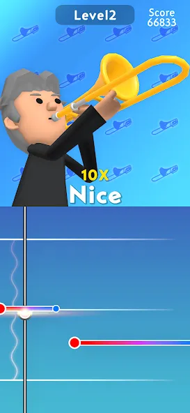 Trombone! [МОД: Меню, Бесконечные монеты и Открытые уровни] Screenshot 1