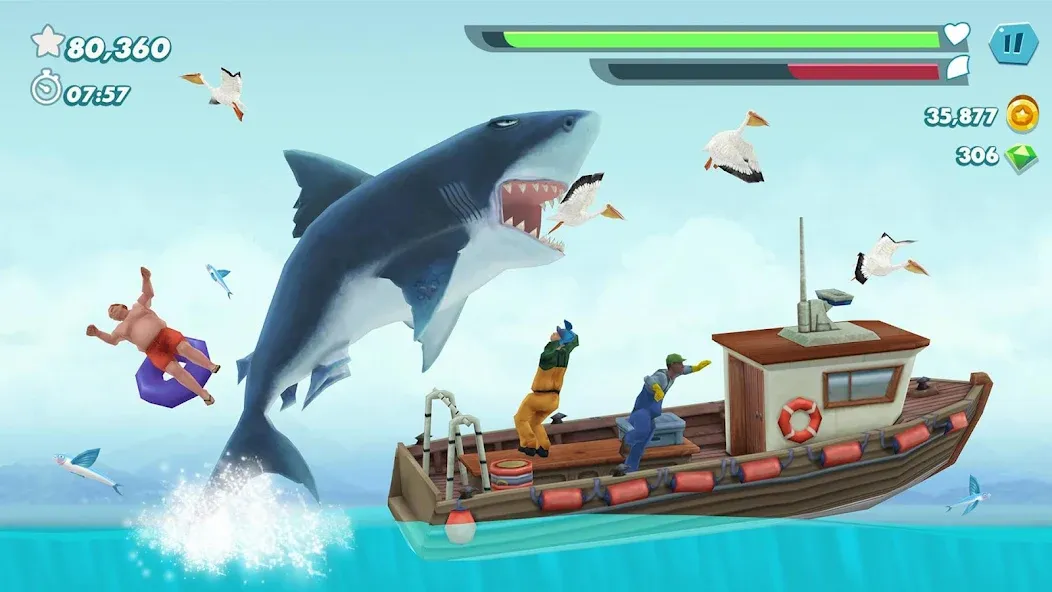 Hungry Shark Evolution (Хангри Шарк Эволюшн) [МОД: Все открыто, Дополнительные деньги и Меню MOD] Screenshot 5