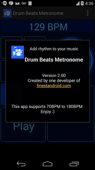 Drum Beats Metronome [МОД: Все открыто, Дополнительные деньги и Меню MOD] Screenshot 4