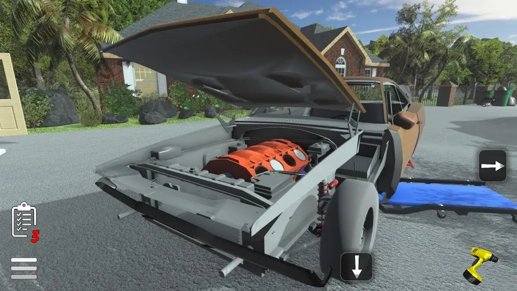 Fix My Car: Muscle Restoration [МОД: Деньги, Монеты и Меню MOD] Screenshot 2