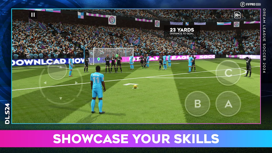 Dream League Soccer 2024 (Дрим Лиг Соккер 2023) [МОД: Много монет, Открытые уровни и Мега MOD] Screenshot 3