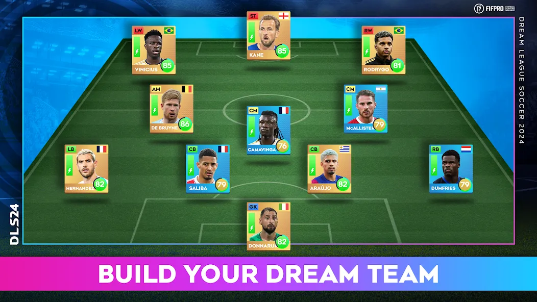 Dream League Soccer 2024 (Дрим Лиг Соккер 2023) [МОД: Много монет, Открытые уровни и Мега MOD] Screenshot 4