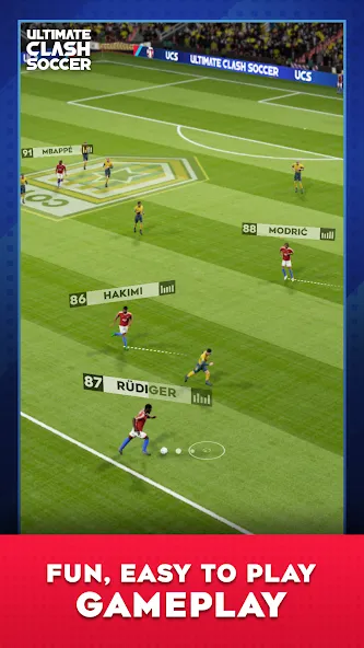 Ultimate Clash Soccer (Ултимейт Драфт Соккер) [МОД: Много денег, Монет и Все открыто] Screenshot 3