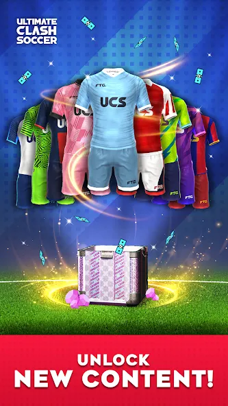 Ultimate Clash Soccer (Ултимейт Драфт Соккер) [МОД: Много денег, Монет и Все открыто] Screenshot 4
