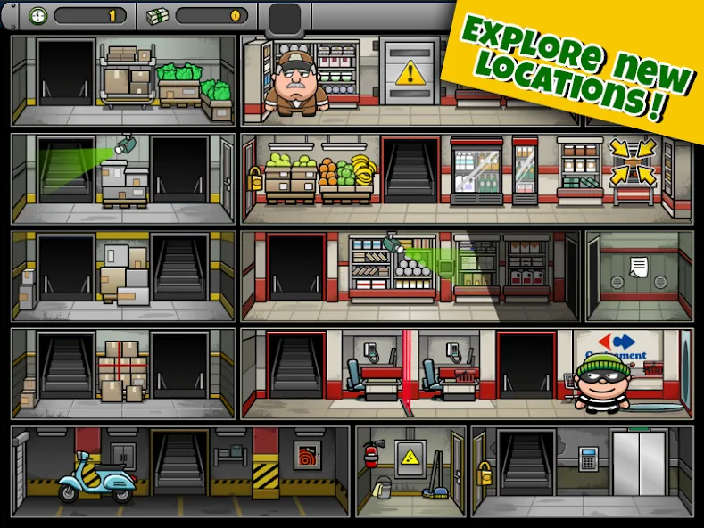 Bob The Robber 4 (Боб Грабитель 4) [МОД: Деньги, Монеты и Меню MOD] Screenshot 2