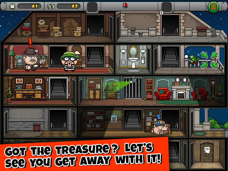 Bob The Robber 4 (Боб Грабитель 4) [МОД: Деньги, Монеты и Меню MOD] Screenshot 3