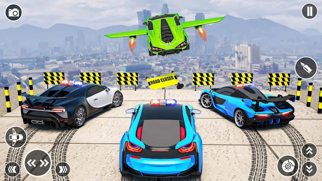 Flying Car Robot Shooting Game [МОД: Деньги, Монеты и Меню MOD] Screenshot 2