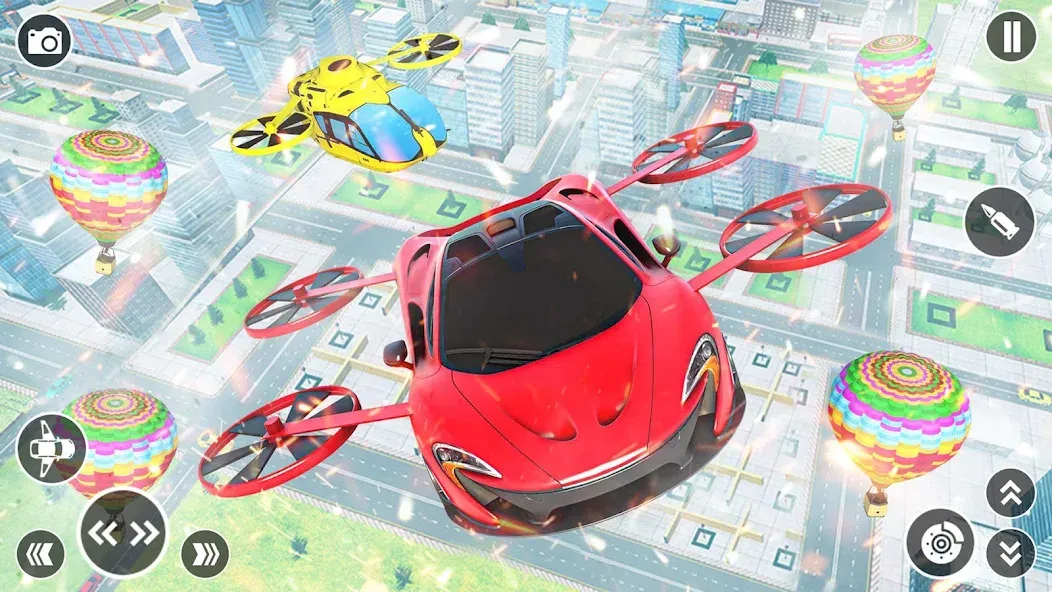 Flying Car Robot Shooting Game [МОД: Деньги, Монеты и Меню MOD] Screenshot 5