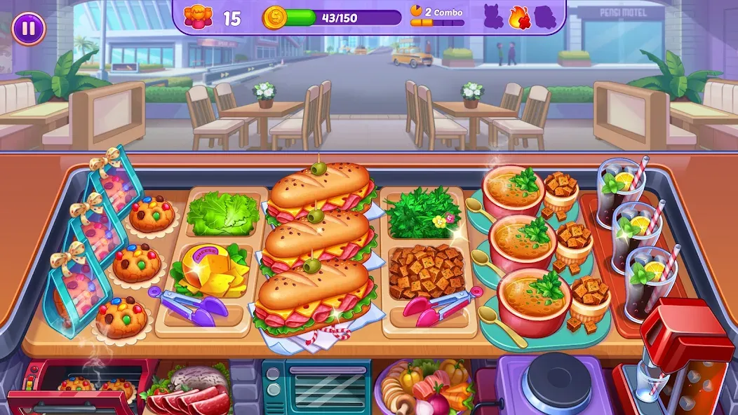 Cooking Crush - Cooking Game (Кукинг Краш) [МОД: Бесконечные деньги, Монеты и Мега MOD] Screenshot 4