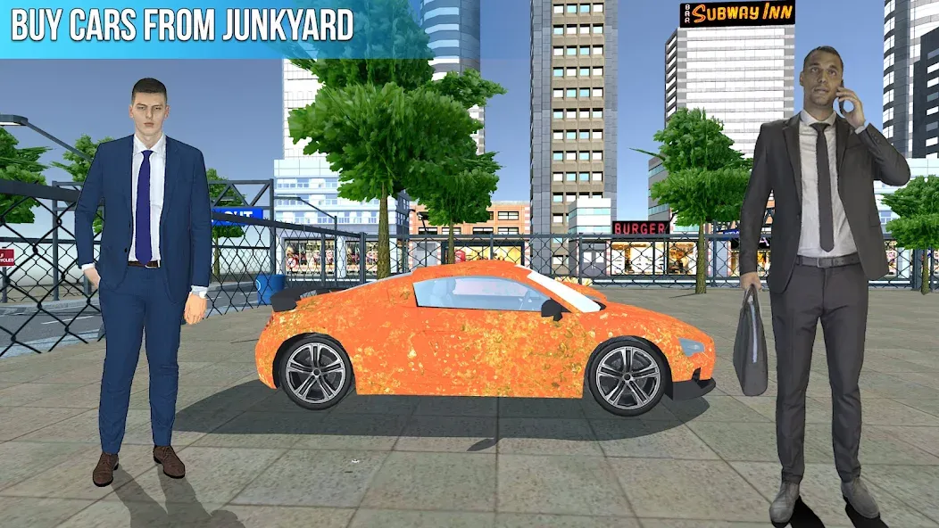 Used Car Dealers Job Simulator [МОД: Много монет, Открытые уровни и Мега MOD] Screenshot 2