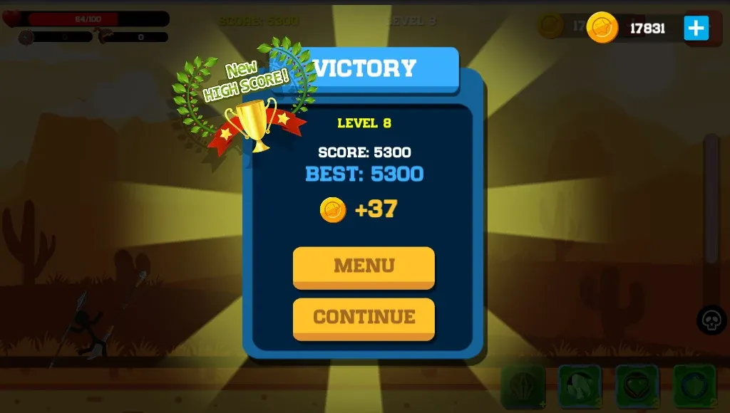 Spear war with Stickman (Спир вар) [МОД: Деньги, Монеты и Меню MOD] Screenshot 4